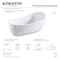 Aqua Eden 70.06 L, 33.44 W, Glossy White, Acrylic VTRS723432SA - alternate 2